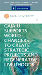 Mobile Screenshot of gaiauniversity.org